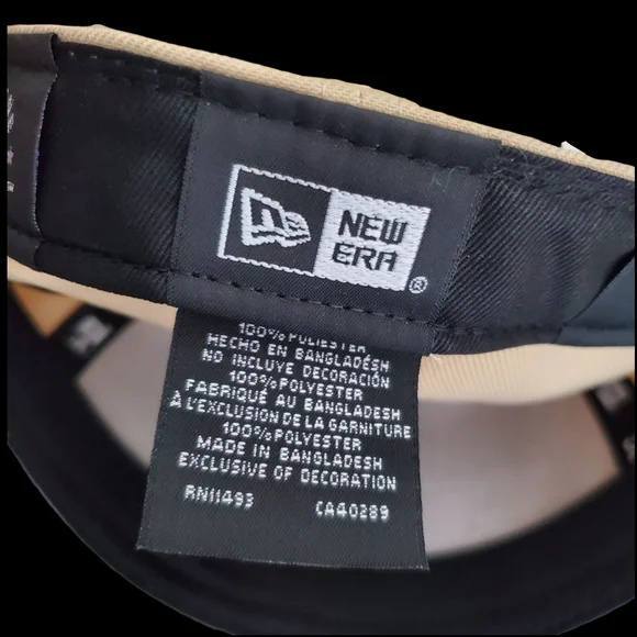 LA Dodgers New Era Beige/Coral Two-Tone Color Pack A-Frame 59Fifty Fitted Size 7 - Picture 4 of 8